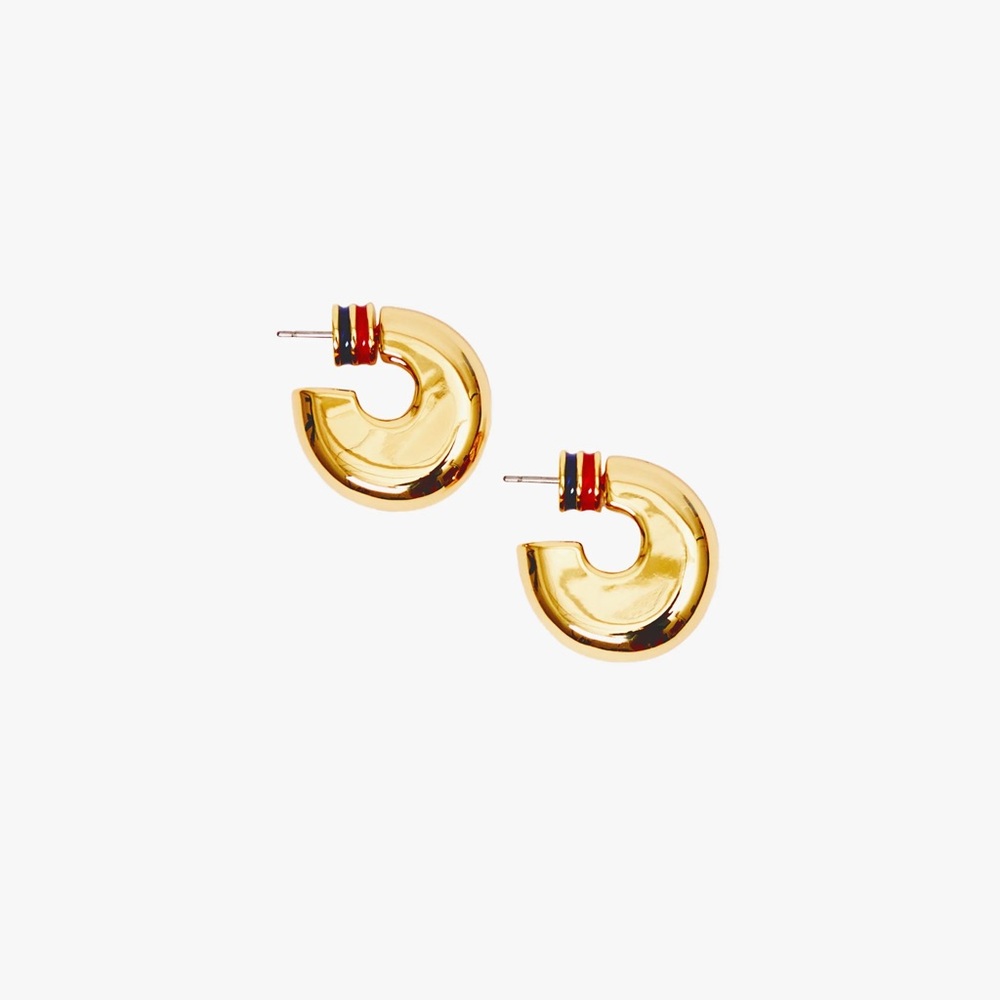 Clare V Le Hoop Earring - Gold